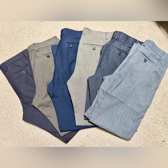 Banana Republic Other - Bundle of 6 pairs of Banana Republic Men's Dress Pants - Blue, Gray, and Tan